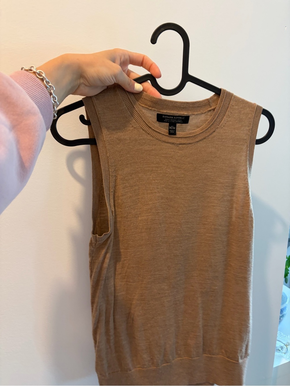 Merino wool Banana Republic Sleeveless Knit T